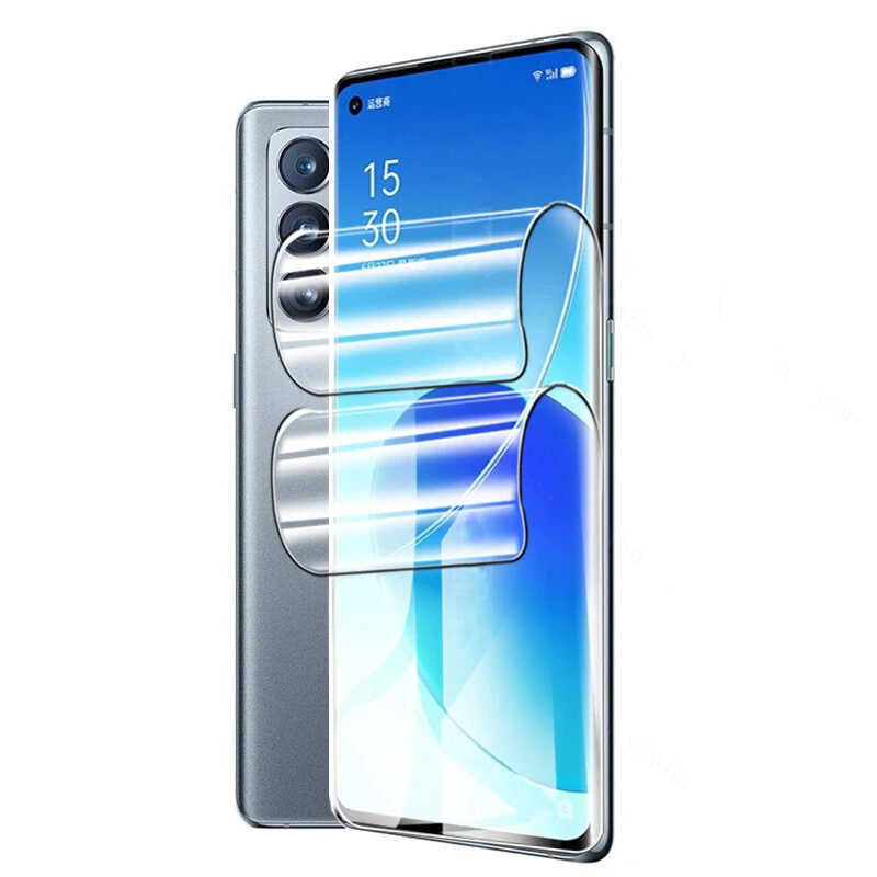 Oppo Reno 4 Pro 4G Zore Polymer Nano Ekran Koruyucu - Siyah