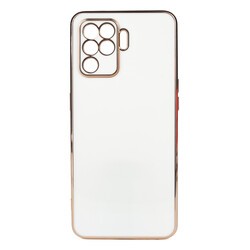 Oppo Reno 5 Lite Case Zore Bark Cover White