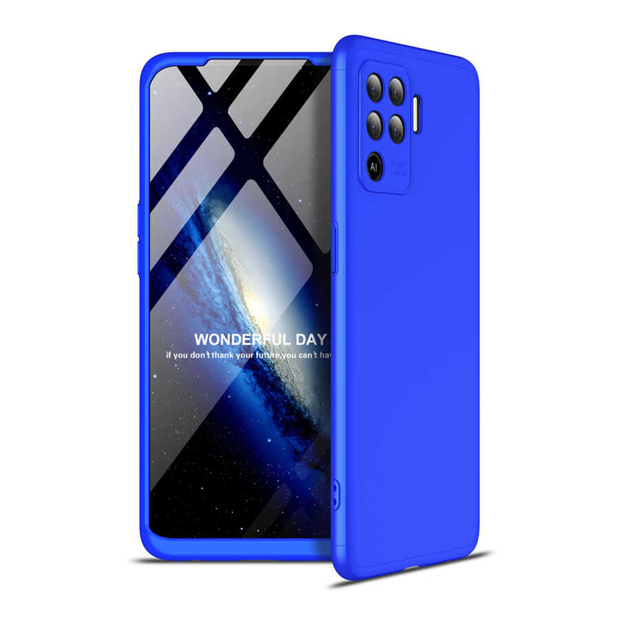 Oppo Reno 5 Lite Kılıf Zore Ays Kapak - Mavi