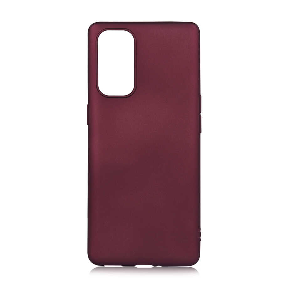 Oppo Reno 5 Pro 5G Kılıf Zore Premier Silikon Kapak - Mürdüm