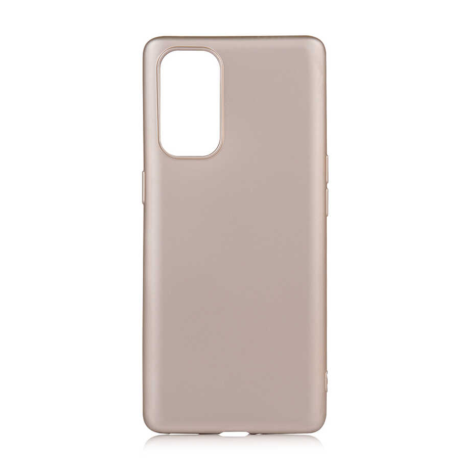 Oppo Reno 5 Pro 5G Kılıf Zore Premier Silikon Kapak - Gold