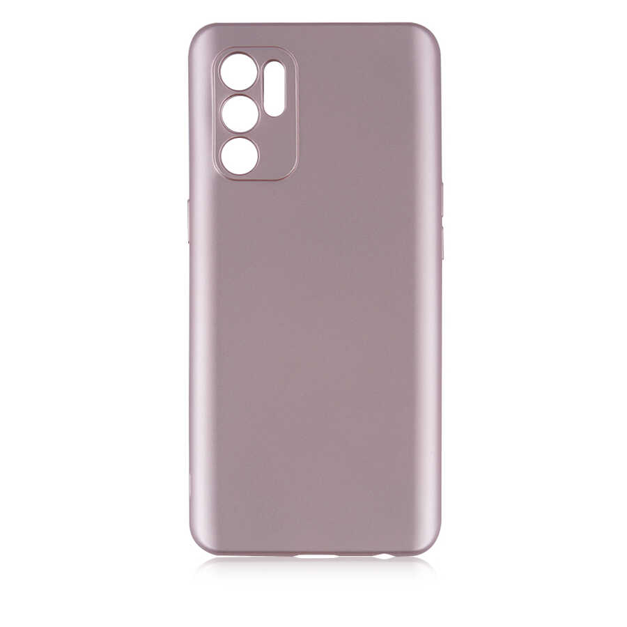 Oppo Reno 6 4G Kılıf Zore Premier Silikon Kapak - Rose Gold