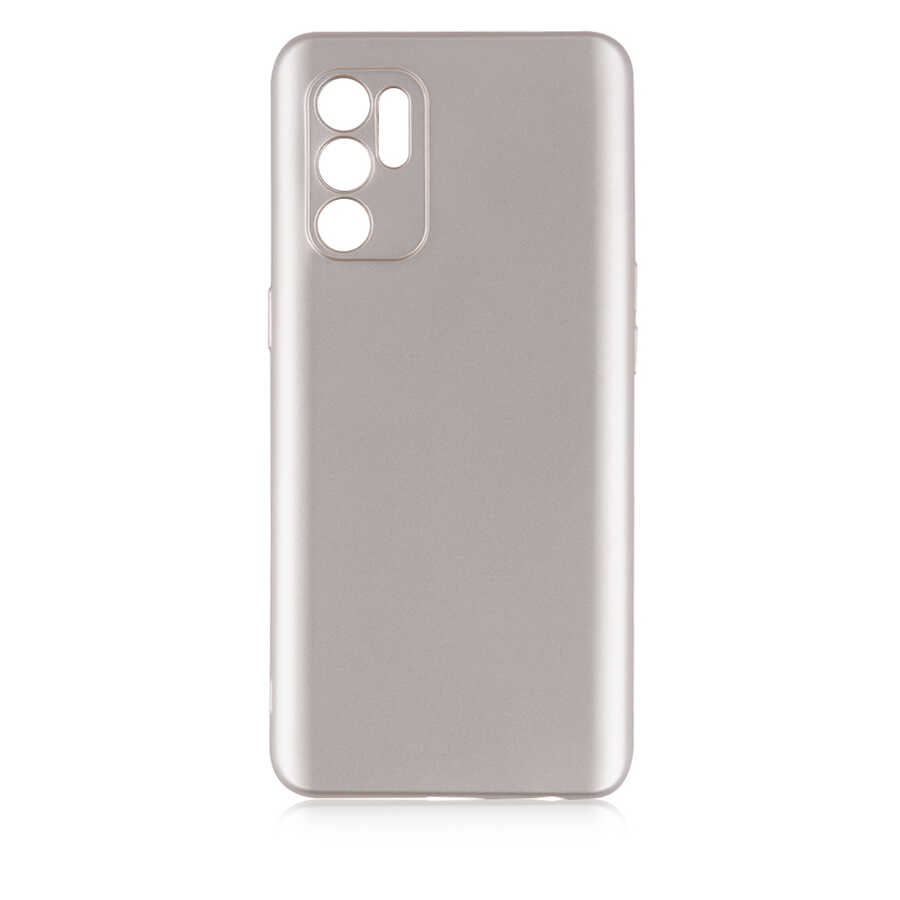 Oppo Reno 6 4G Kılıf Zore Premier Silikon Kapak - Gold