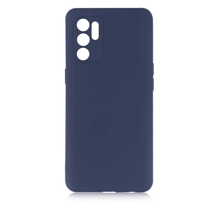 Oppo Reno 6 4G Kılıf Zore Premier Silikon Kapak - Lacivert