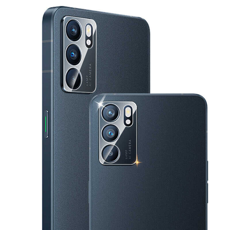 Oppo Reno 6 4G Zore Nano Kamera Koruyucu - Renksiz