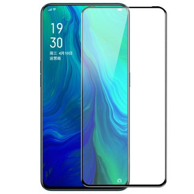 Oppo Reno Zore Kenarları Kırılmaya Dayanıklı Cam Ekran Koruyucu - 1