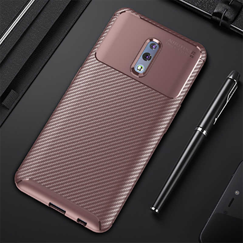 Oppo Reno Kılıf Zore Negro Silikon Kapak - Kahverengi