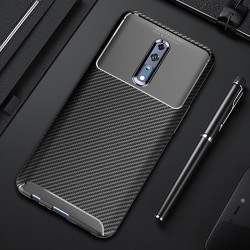 Oppo Reno Z Kılıf Zore Negro Silikon Kapak Siyah