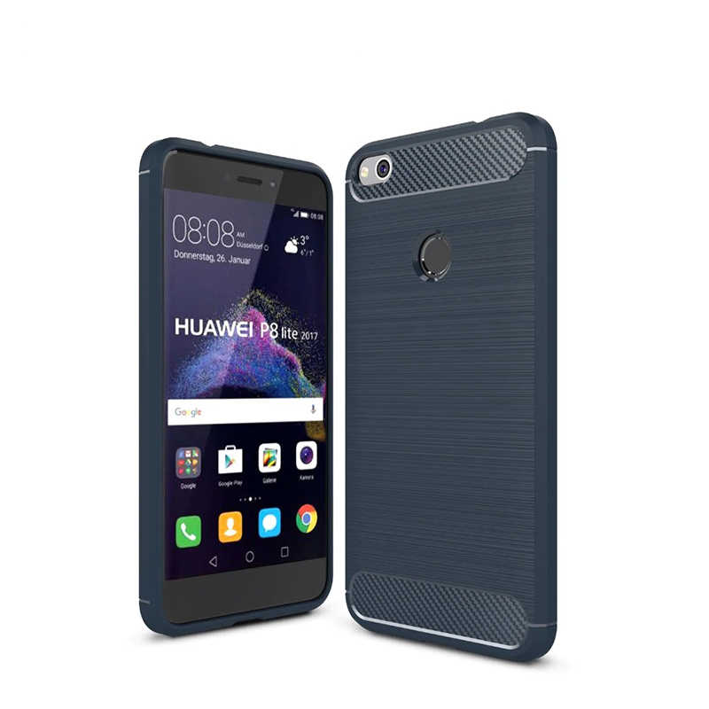 Huawei P9 Lite 2017 Kılıf Zore Room Silikon Kapak - Lacivert