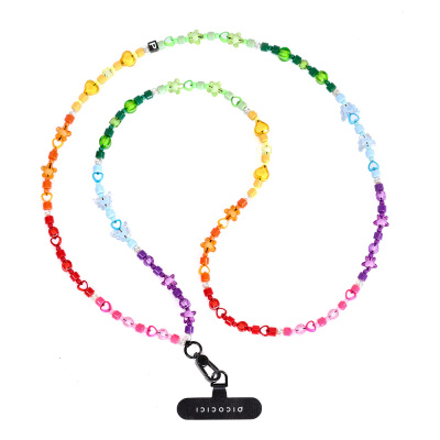 Picocici Colorful Stone Designed Rainbow Star Phone Neck Strap Lanyard - Picocici