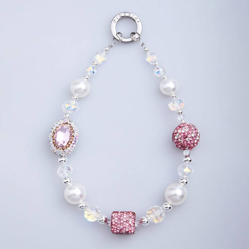 Picocici Diamond Stone Oval Pearl Phone Bracelet - 3