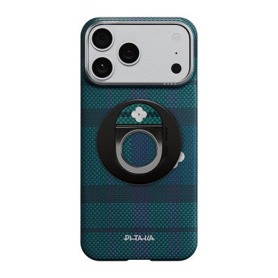 Pitaka Aramid Fiber Flora in Grid Serisi MagEZ Grip 3 Magnetik Ring Stand Telefon Tutucu - 8