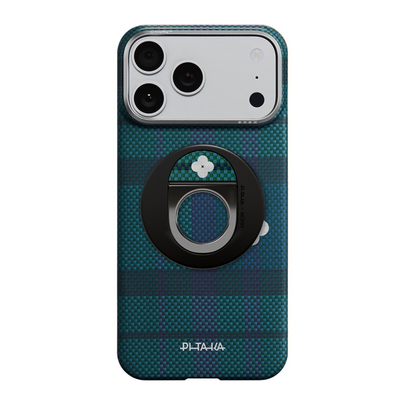 Pitaka Aramid Fiber Flora in Grid Serisi MagEZ Grip 3 Magnetik Ring Stand Telefon Tutucu - 8