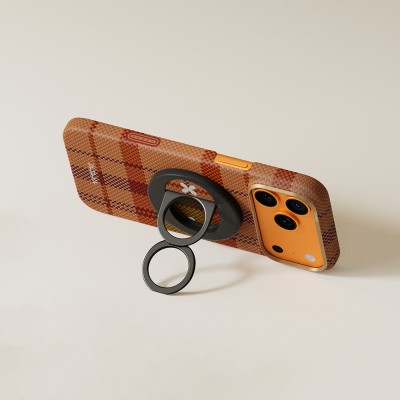Pitaka Aramid Fiber Flora in Grid Serisi MagEZ Grip 3 Magnetik Ring Stand Telefon Tutucu - 11