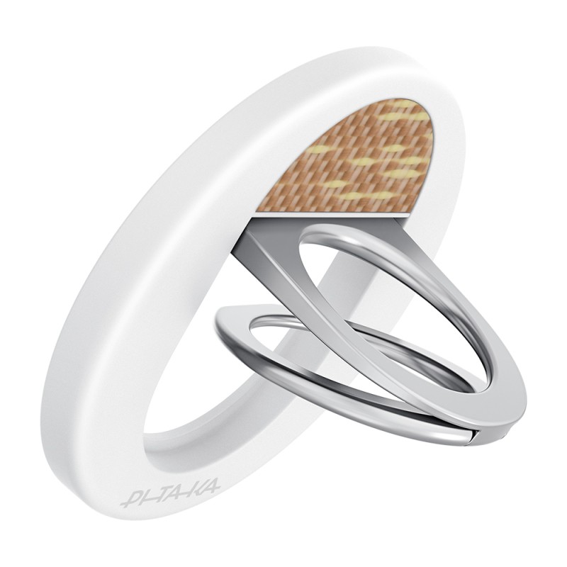 Pitaka Aramid Fiber Glints of Gold Serisi MagEZ Grip 3 Magnetik Ring Stand Telefon Tutucu - 6