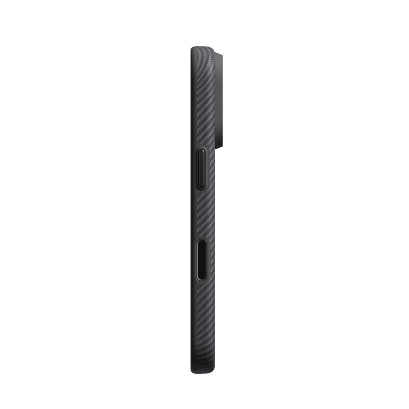Pitaka Military-Grade Classic Series Case for Apple iPhone 18 Pro – Aramid Carbon Fiber with MagSafe Charging – New Logo Black-Grey Twill Finish - 10