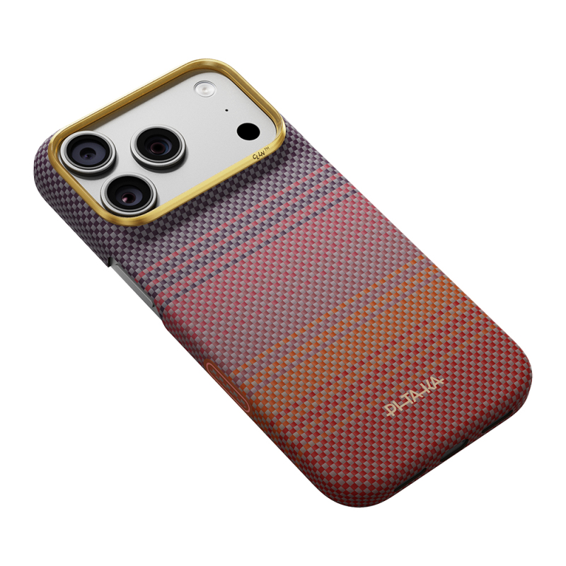 Pitaka Sunset 2.0 California Dream Series Aramid Fiber Case for Apple iPhone 18 Pro with MagSafe Charging Support - 6