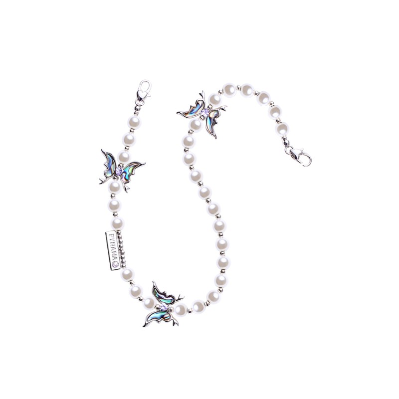 Pynana Gauzy Dream Series Multifunctional Pearl Stone Phone Neck Hang Rope - 1