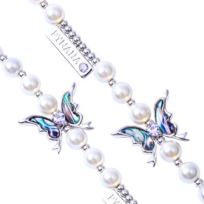 Pynana Gauzy Dream Series Multifunctional Pearl Stone Phone Neck Hang Rope - 4