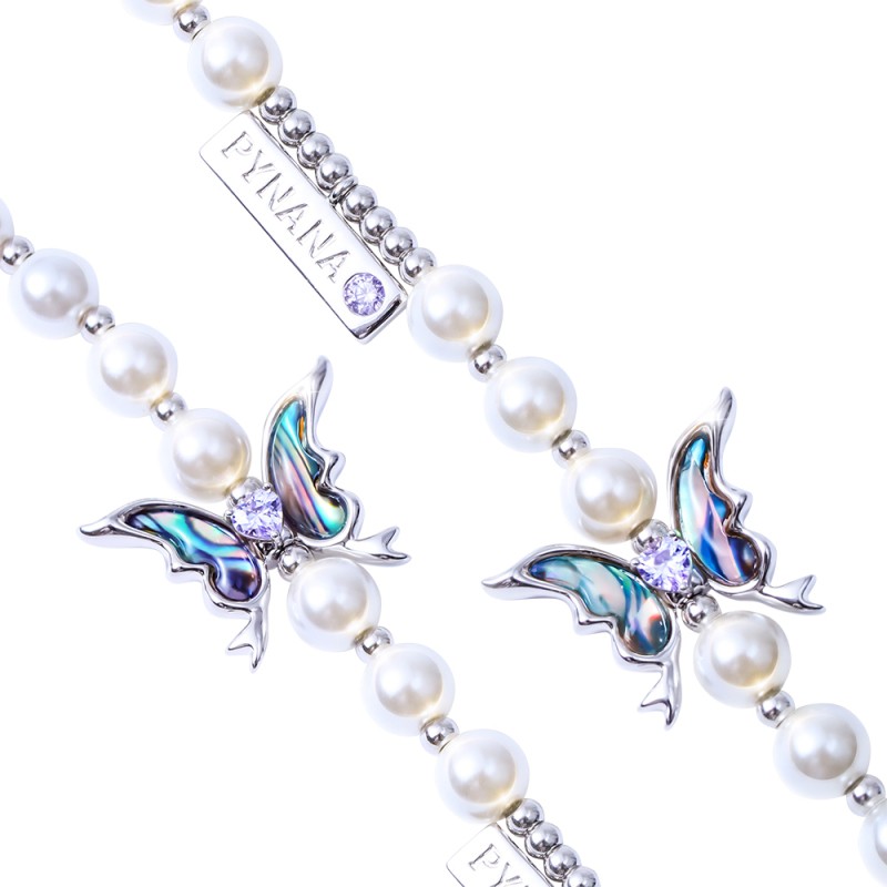 Pynana Gauzy Dream Series Multifunctional Pearl Stone Phone Neck Hang Rope - 4