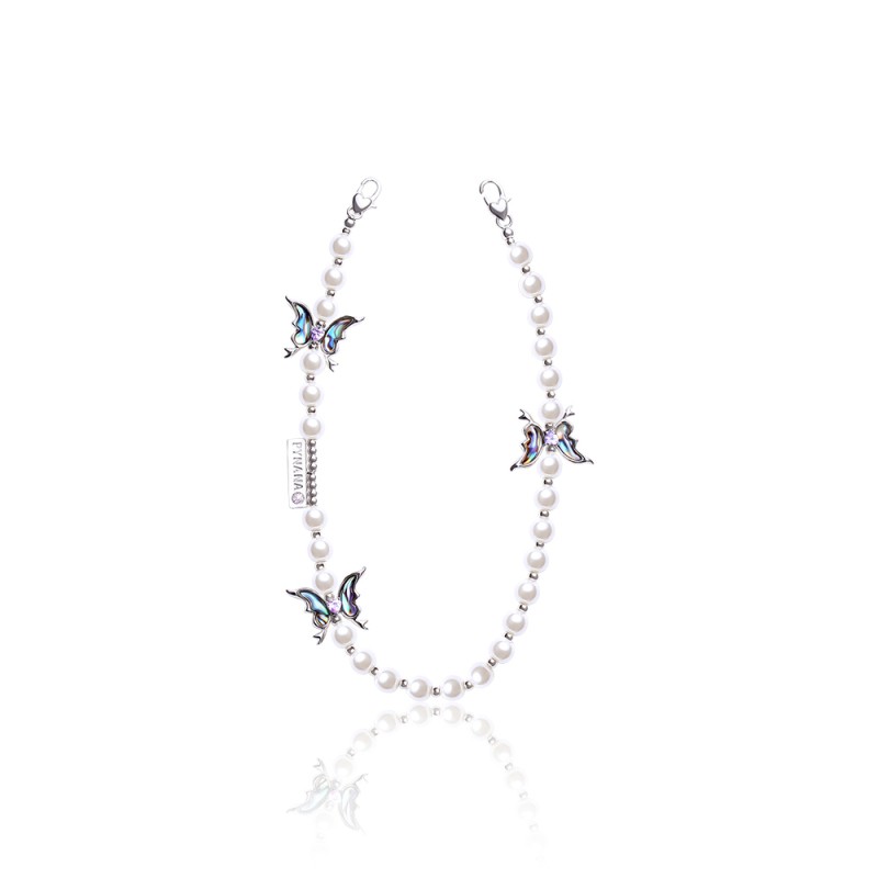 Pynana Gauzy Dream Series Multifunctional Pearl Stone Phone Neck Hang Rope - 5