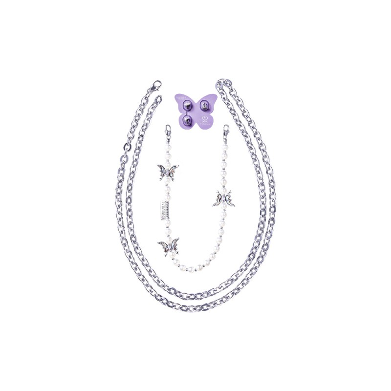 Pynana Gauzy Dream Series Multifunctional Pearl Stone Phone Neck Hang Rope - 7
