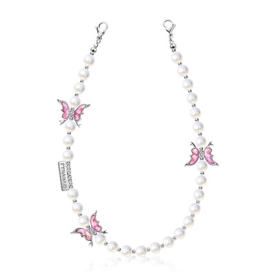 Pynana Gauzy Dream Series Multifunctional Pearl Stone Phone Neck Hang Rope - 9