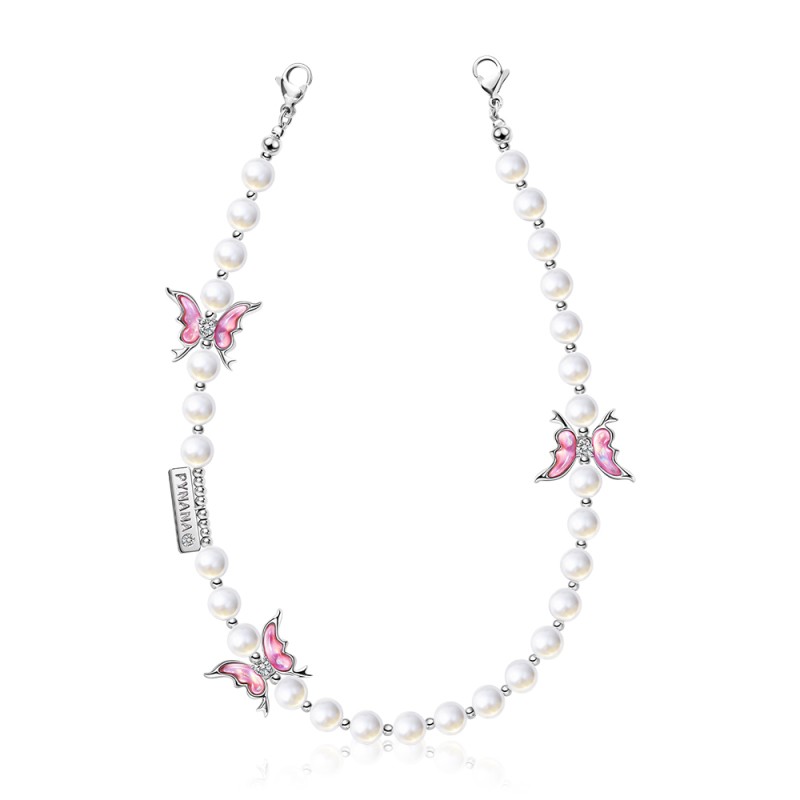 Pynana Gauzy Dream Series Multifunctional Pearl Stone Phone Neck Hang Rope - 9