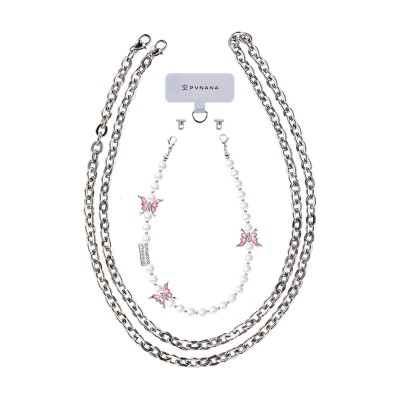 Pynana Gauzy Dream Series Multifunctional Pearl Stone Phone Neck Hang Rope - 14