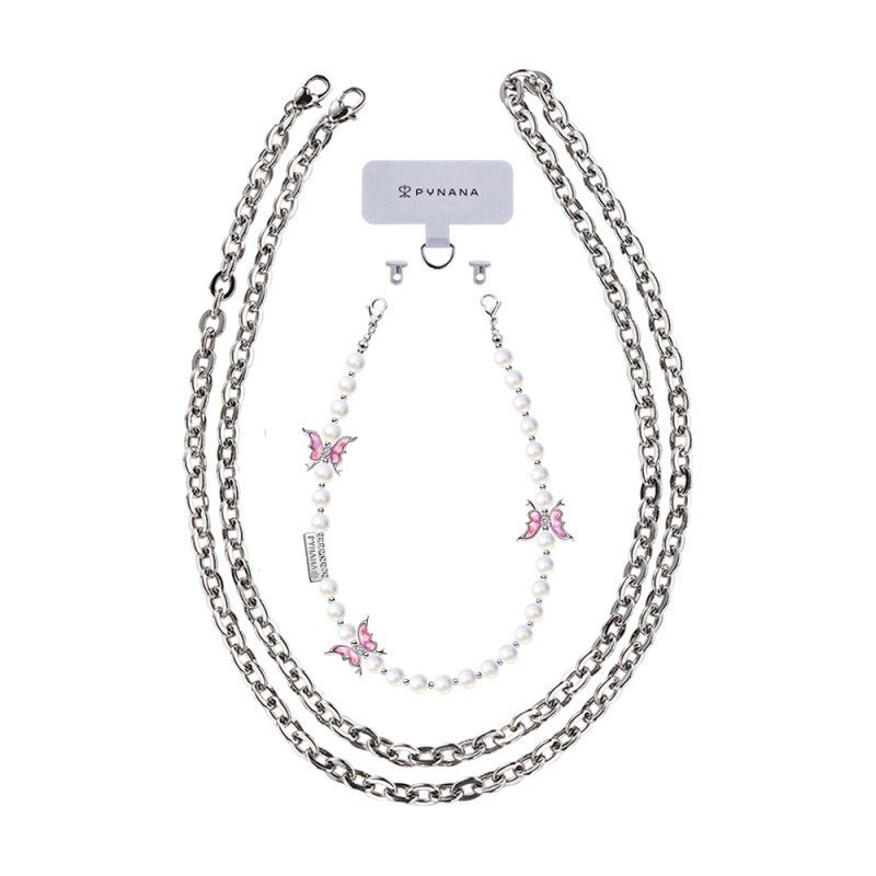 Pynana Gauzy Dream Series Multifunctional Pearl Stone Phone Neck Hang Rope - 14