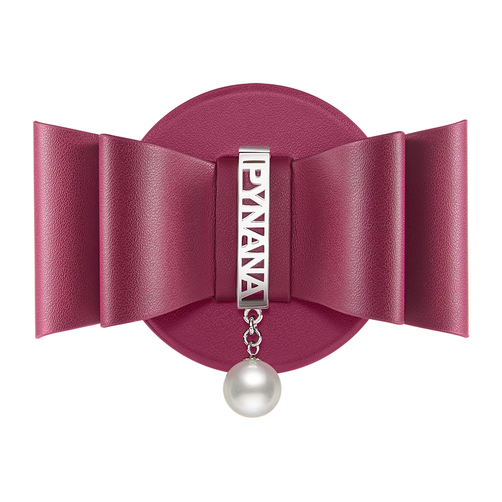 Pynana LunaBow Serisi Magnetik Ring Stand Telefon Tutucu - Bordo