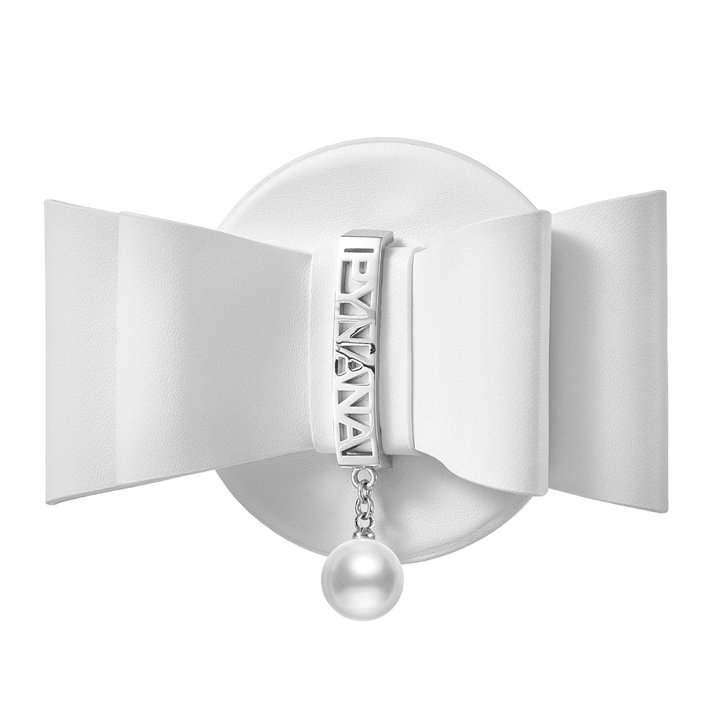 Pynana LunaBow Serisi Magnetik Ring Stand Telefon Tutucu - Beyaz