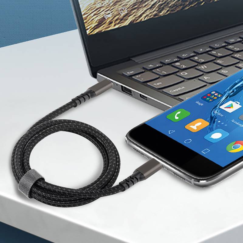 Qgeem 2.Jenerasyon Type-C to Type-C USB3.2 PD Data Kablosu 100W 20Gbps 4K@60Hz 3 Metre - 7