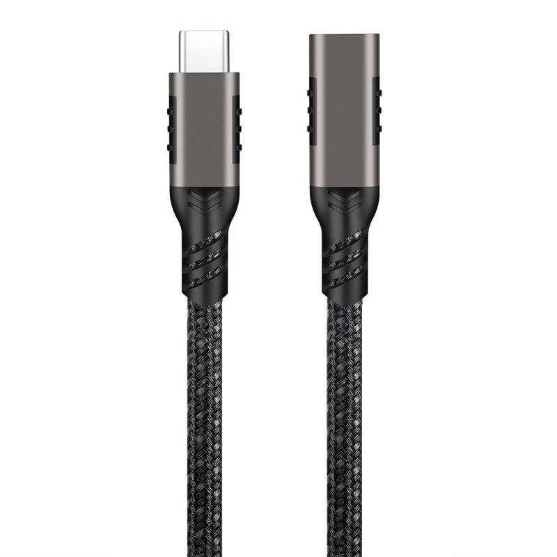 Qgeem Extension USB3.2 Type-C PD Uzatma Kablosu 100W 20Gbps 4K@60Hz 0.2 Metre - 10