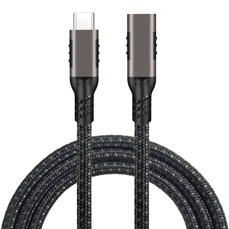Qgeem Extension USB3.2 Type-C PD Uzatma Kablosu 100W 20Gbps 4K@60Hz 1 Metre - 10