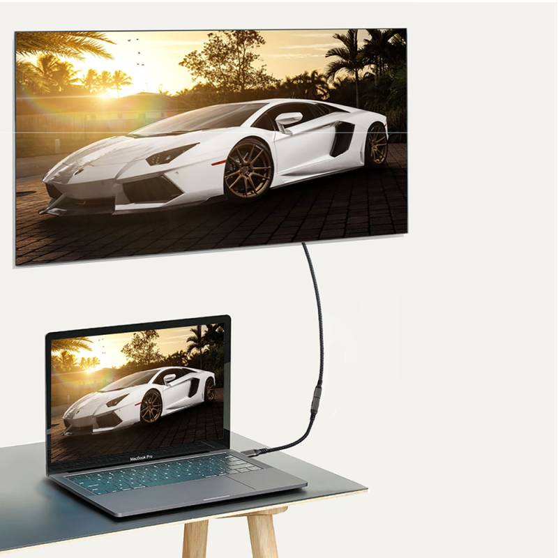 Qgeem Extension USB3.2 Type-C PD Uzatma Kablosu 100W 20Gbps 4K@60Hz 1.5 Metre - 14