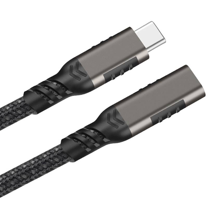 Qgeem Extension USB3.2 Type-C PD Uzatma Kablosu 100W 20Gbps 4K@60Hz 2 Metre - 3