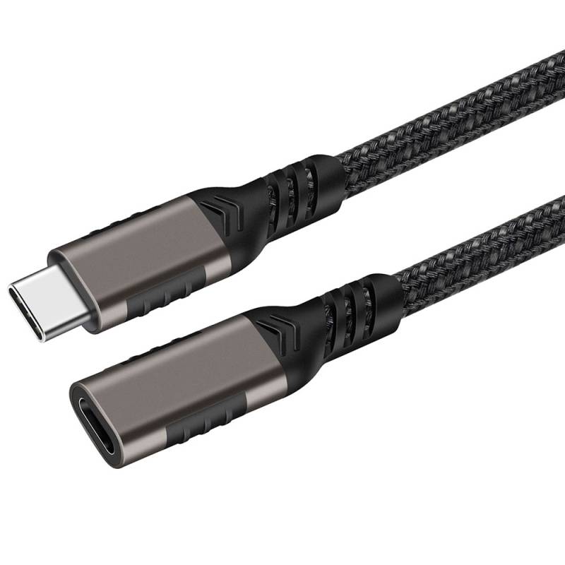Qgeem Extension USB3.2 Type-C PD Uzatma Kablosu 100W 20Gbps 4K@60Hz 2 Metre - 7