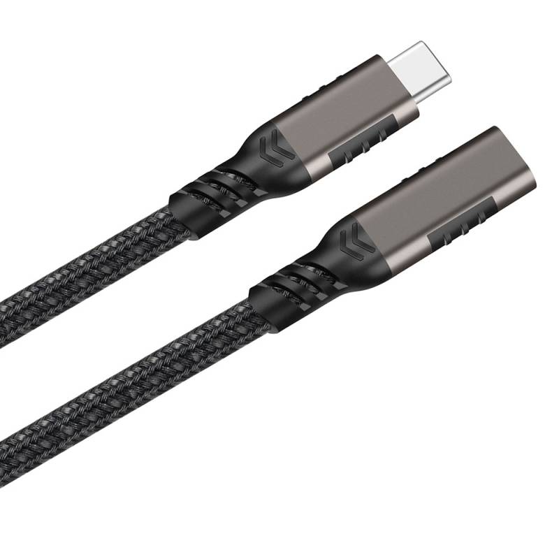 Qgeem Extension USB3.2 Type-C PD Uzatma Kablosu 100W 20Gbps 4K@60Hz 3 Metre - 6