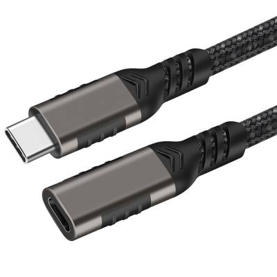 Qgeem Extension USB3.2 Type-C PD Uzatma Kablosu 100W 20Gbps 4K@60Hz 3 Metre - 2
