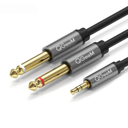 Qgeem QG-AU01 3.5mm To 6.35mm Aux Audio Cable 1M - Qgeem