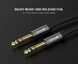 Qgeem QG-AU03 6.35mm Aux Audio Kablo 2M - Thumbnail