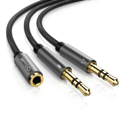 Qgeem QG-AU06 3.5mm Çoğaltıcı Audio Kablo - Qgeem