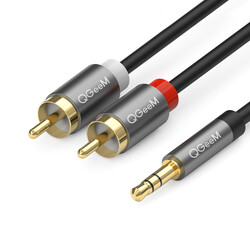 Qgeem QG-AU09 3.5mm To RCA Aux Audio Cable 1.5M - Qgeem