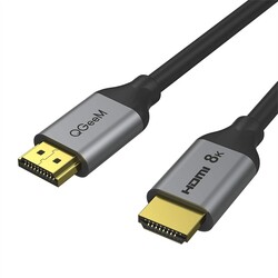 Qgeem QG-AV17 Görüntü ve Ses Aktarıcı HDMI Kablo 2.1 Versiyon 8K HD Kalite 48Gbps 1.83 metre - Qgeem
