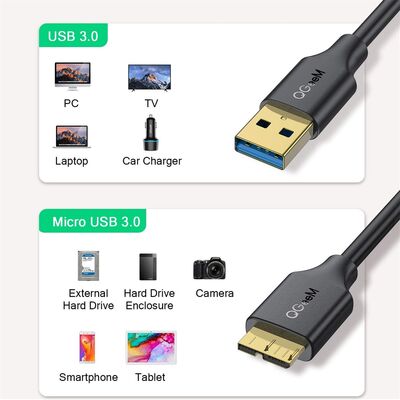 Qgeem QG-CVQ22 Usb To Micro Usb Kablo 0.91M - 6