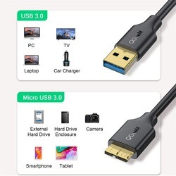Qgeem QG-CVQ22 Usb To Micro Usb Kablo 1.83M - 5