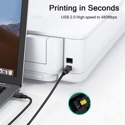 Qgeem QG-CVQ23 Usb Type-A To Usb Type-B Kablo 1.83M - 4