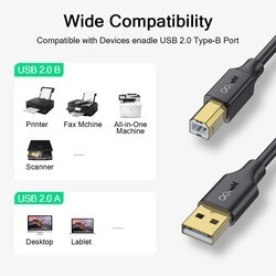 Qgeem QG-CVQ23 Usb Type-A To Usb Type-B Kablo 4.57M - 3