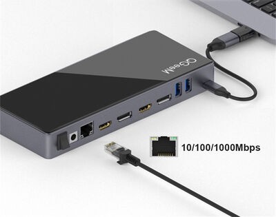 Qgeem QG-D6901 Type-C Usb Hub - 4